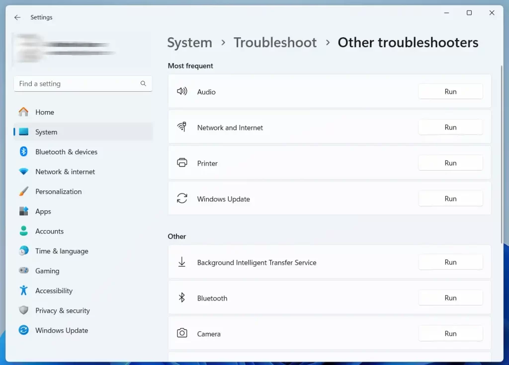 windows troubleshooter