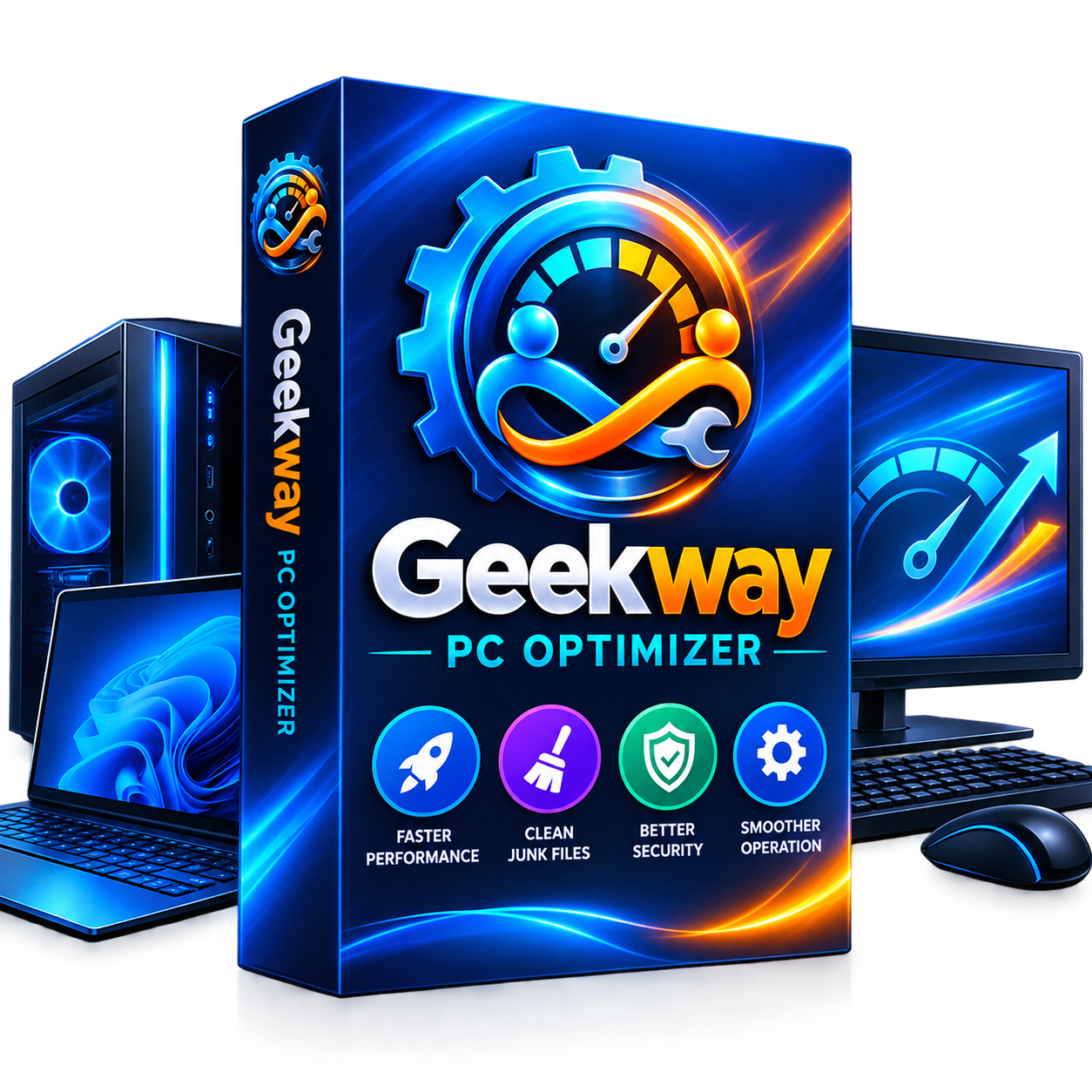 Geekway PC Optimizer software dashboard